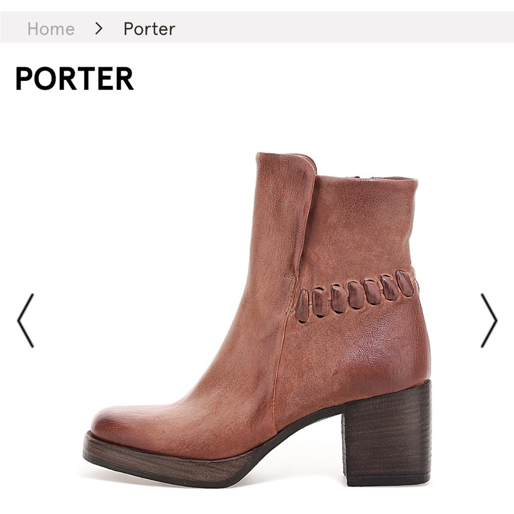 A.S. 98 Porter ankle boots in calvados Brown. Handmade in Italy. NWT. Sz 37. - Picture 5 of 9